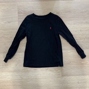 Polo by Ralph Lauren Black Long Sleeve Kids Tee